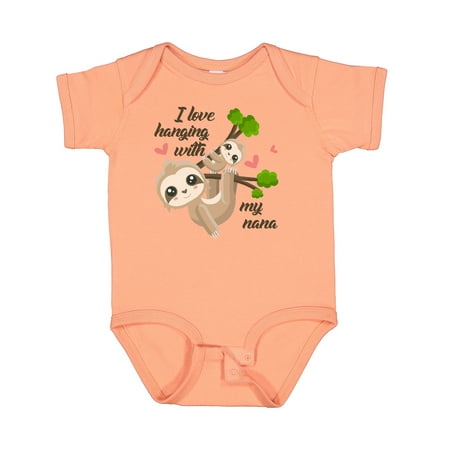 

Inktastic Hanging with My Nana Gift Baby Boy or Baby Girl Bodysuit