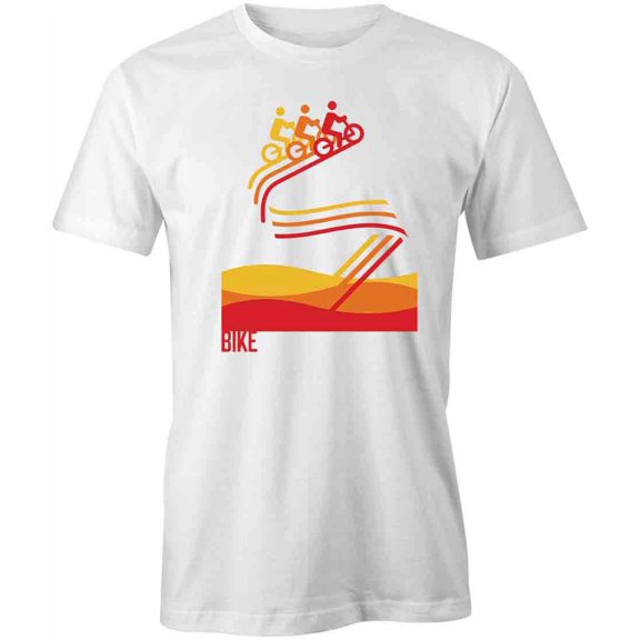 Bike T-Shirt | Cool Cycling White Tee Gift
