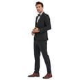thumbnail image 2 of Tazzio Skinny Fit Shawl Lapel 3 Piece Suit Set with Trim Detail, 2 of 4
