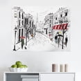 thumbnail image 1 of Paris Tapestry, City Skyline of Eiffel and Dark Cloudy Weather Capital France Region Historical Retro, Fabric Wall Hanging Decor for Bedroom Living Room Dorm, 2 Sizes, Beige, by Ambesonne, 1 of 1