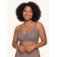 thumbnail image 5 of Qylux Wireless Bras for Women No Underwire Push Up Bras Seamless Full Coverage Comfort Lift Support Soft Everyday bra,Grey, 5 of 10