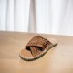 thumbnail image 5 of Sandalias planas con correa cruzada sandalias de playa con punta abierta zapatillas de casa informales para mujer, 5 of 7