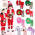 thumbnail image 1 of Pyjamas de Noël pour Garçons et Filles Ensemble de Pyjamas Vêtements de Nuit de Noël, 1 of 3