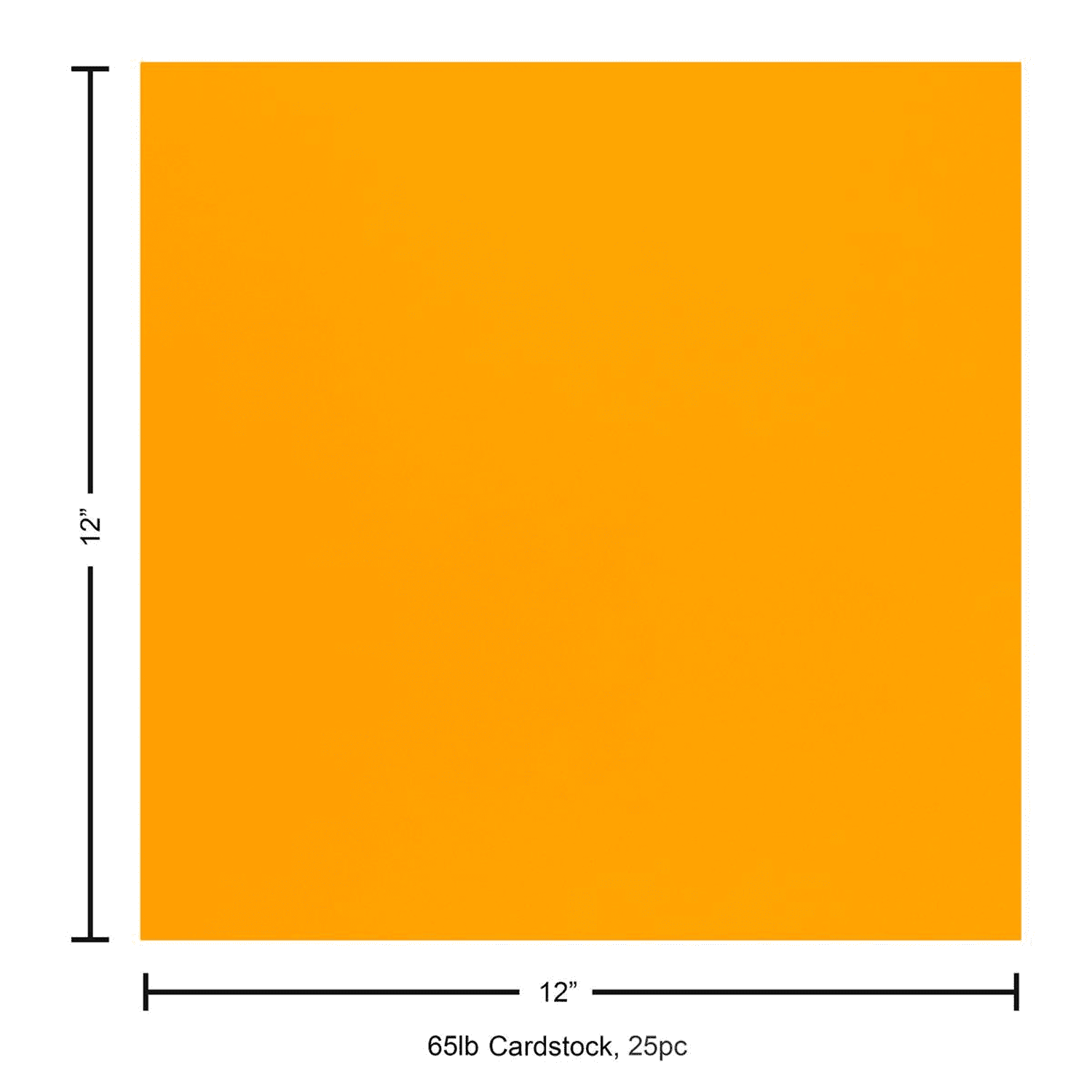 Paper Accents Cardstock 12"x 12" Stash Builder 65lb School Bus Yellow 25pc