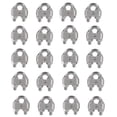 thumbnail image 1 of M5 Cable Ties U-bracket Bolt Cable Clip 304 Stainless Steel Cable Clamp Saddle Wire Rope Clips for Outdoor Clothes Rack 20PCS, 1 of 5
