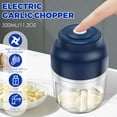 thumbnail image 3 of lkoopy 320ML Electric Garlic Chopper, USB Rechargeable Portable Veggie Chopper, Garlic Chopper Mincer Blender to Vegetable, Cordless Food Processor for Ginger, Chili, Fruit, Meat, Spices, Beans, etc, 3 of 11