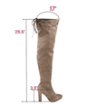 thumbnail image 2 of Knee-1 Women's Chunky Heel Over the Knee Casual Dress Fashion Boots Shoes, 2 of 5