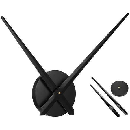 FOLOYORI Wall Clock with Clock Mechanism Kit and DIY Design 1Set for Interior Designers Black