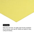 thumbnail image 5 of Glitter EVA Foam Sheets Yellow 10.8x8.4 Inch 1.5mm for Arts and Crafts Pack of 2, 5 of 6