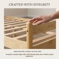 thumbnail image 5 of Leumius Traditional Style King Size Bed with Headboard and Footboard, Pinewood Bed with Strengthened Bed Frame for Teens Adults Natural, 5 of 8