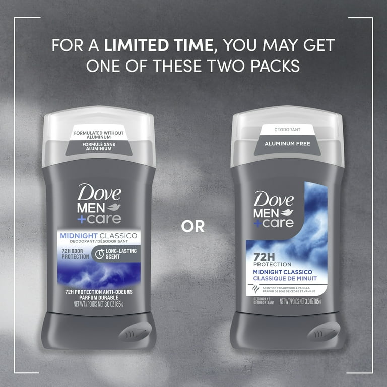 Dove Men+Care Deodorant Stick for Men Aluminum Free Midnight