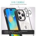 thumbnail image 7 of XClear (6 in 1 Bundle) for iPhone 14 Pro Max : 3-Pack Screen Protector & 2 Pack Camera Lens Protector & 1pc Clear Case - Black, 7 of 7