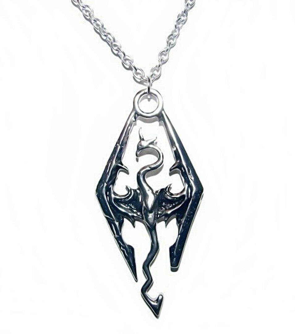 The Elder Scrolls Skyrim Pendant Necklace on a 20" Chain