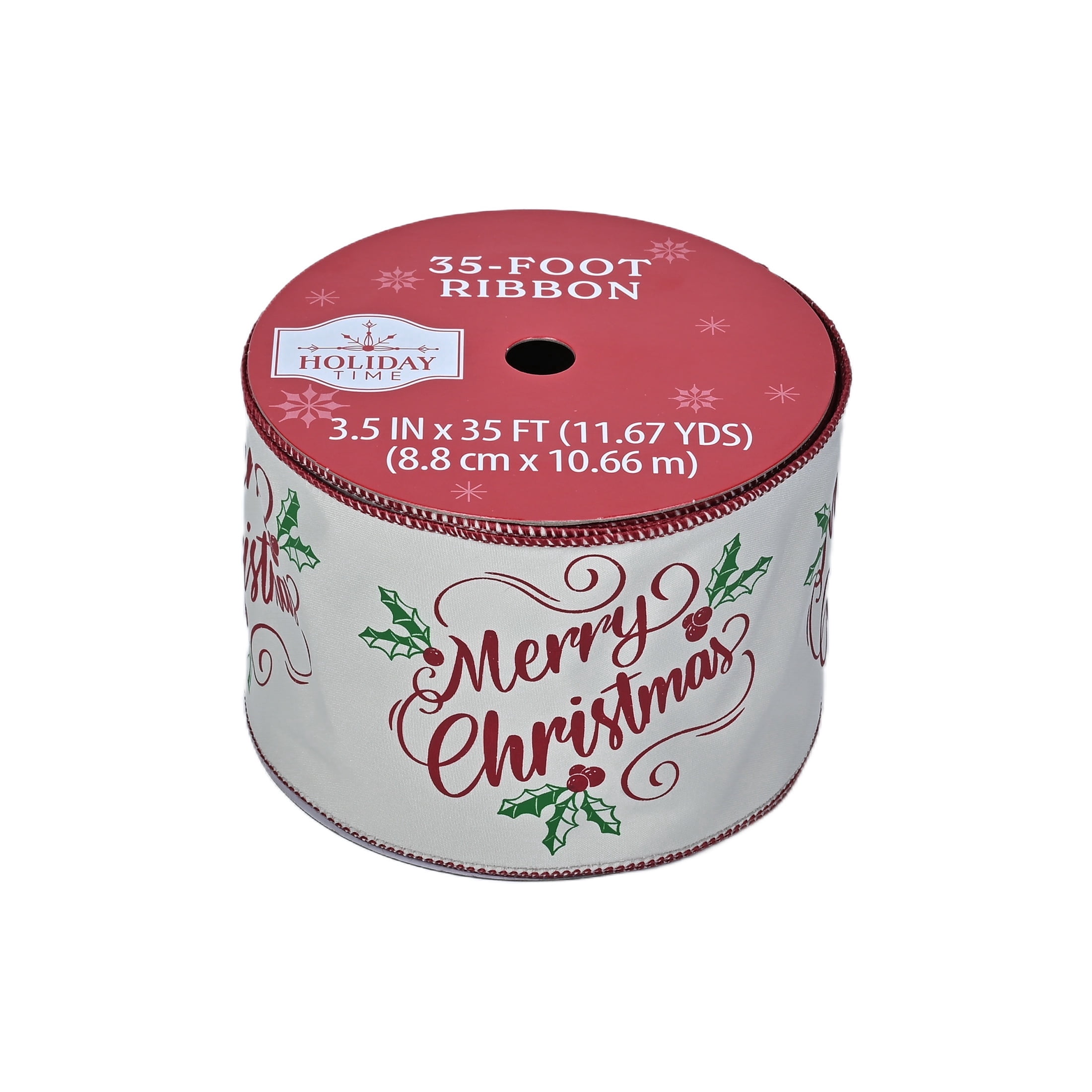 Multicolor Merry Christmas Ribbon, 3.5" x 35', by Holiday Time