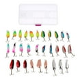 thumbnail image 1 of 10/30 Fishing Spoon Crank Baits Hooks - Mixed Size - Mixed Color  10Pcs, 1 of 6