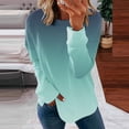 thumbnail image 2 of Sweatshirt for Women Fashion Printed Hoodies Casual Crewneck Long Sleeve Tops Loose Pullover Gradient Blouses, 2 of 5