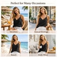 thumbnail image 6 of Cotton Linen Tank Tops for Women - Summer Casual Spaghetti Strap Sleeveless Camisole Lightweight Loose Gauze Shirts Beach Boho Cami Y2K Cute Cruise Outfits, 6 of 8