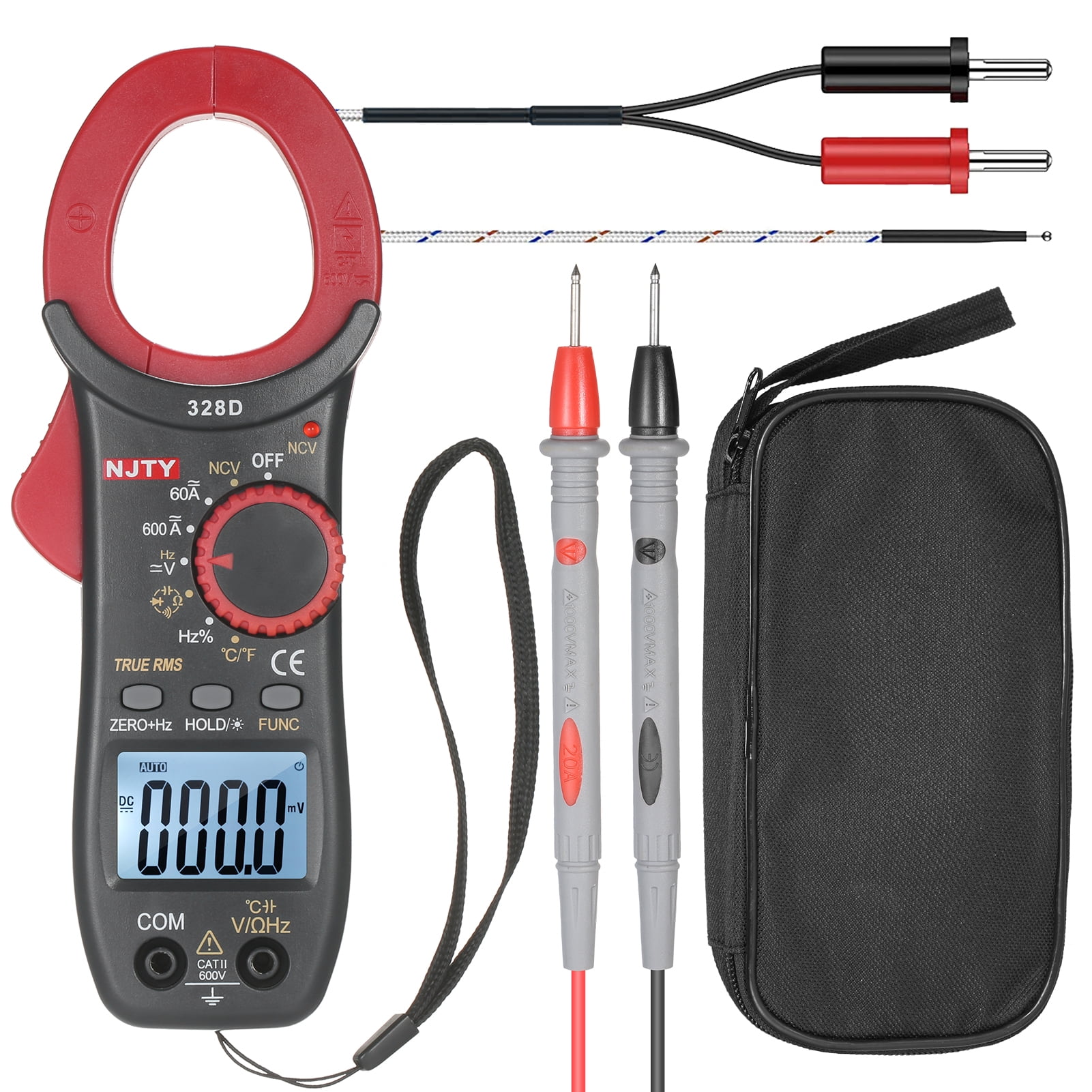Auto-Ranging Clamp Meter,Digital Clamp Ammeter Continuity Electrical Tester,Diode and Resistance Test,Ohm Digital Clamp Meter Digital Multimeter Resistance AC/DC Voltmeter High Precision Ammeter Auto-Ranging Clamp Meter,Digital Clamp Ammeter Continuity Electrical Tester,Diode and Resistance Test,Ohm Digital Clamp Meter Digital Multimeter Resistance AC/DC Voltmeter High Precision Ammeter
