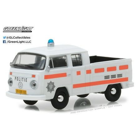 Police Pics GREENLIGHT 1:64 CLUB V-DUB SERIES 6 - 1977 VOLKSWAGEN T2 TYPE 2 DOUBLE CAB PICK-UP - ROTTERDAM, NETHERLANDS POLICE 29890-E ()