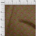 thumbnail image 1 of oneOone Georgette Viscose Fabric Leaves & Floral Block Decor Fabric Printed BTY 42 Inch Wide, 1 of 4