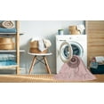 thumbnail image 2 of Ahgly Company Tapis d'Intérieur Ronds Lavables à la Machine, Style Transitionnel, Rose Gomme Balloune Rose, Tapis de Zone, 3 Pieds Rond, 2 of 7
