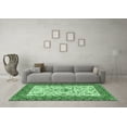 thumbnail image 3 of Ahgly Company Indoor Square Animal Emerald Green Traditional Area Rugs, 6' Square, 3 of 4
