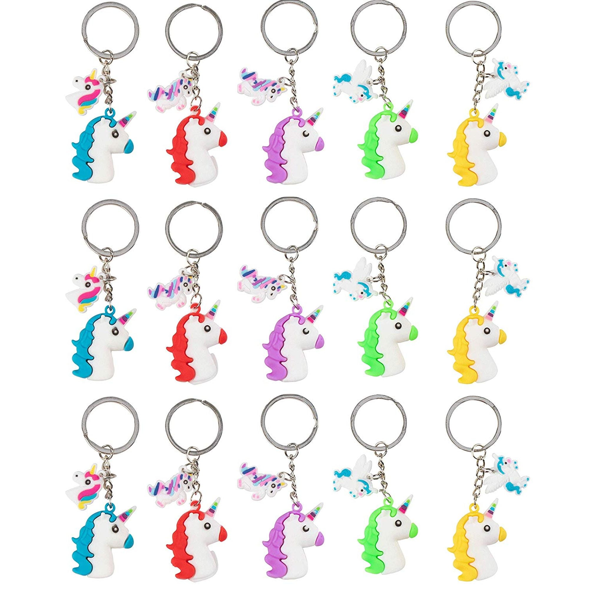 Pretty Unicorn Key Ring Fantasy Magic We Believe Keyring Party Gift Bag