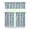 Spiral, variant on Set of 3 Space and Galaxy Kitchen Curtains, Cute Celestial Star Constellation Tier Curtains with Valance, Moon and Stars Semi-Sheer Rod Pocket Panels