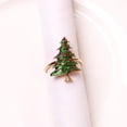 thumbnail image 3 of 6 Piezas Servilleteros Navideños Juego de Servilleteros de Árbol de Navidad para Mesa de Navidad Bodas Cenas Festivas Accesorios de Decoración de Fiestas, 3 of 5