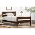 thumbnail image 5 of Modern Twin Bed with Headboard & Footboard – Space-Saving Design for Apartments & Small Spaces|Rustic Minimalist Style|Durable Rubber Wood Construction|Storage-Optimized|Cozy Living Room & Bedroom ..., 5 of 11