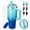 Green Blue, variant on SUNSOC 40 oz Insulated Water Bottle with Handle, Leakproof Travel Mug, Stainless Steel Cup for Work, Gym and Travel