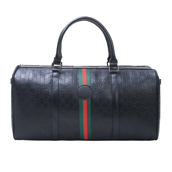 T.SHEEP Luxury Women's Embossed Leather PU Weekender Travel Duffel Bag