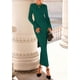 thumbnail image 2 of Vestido PRETTYGARDEN Otoño 2025 Verde Manga Campana XL, 2 of 7