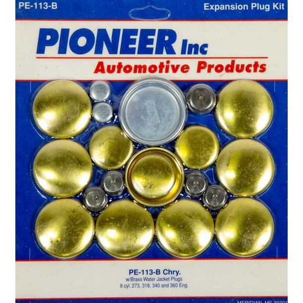 Pioneer Small Block Mopar Brass Freeze Plug Kit P/N PE113B