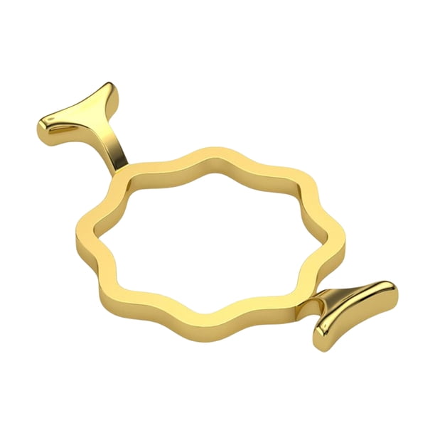 Moldes de sellos de metal Decoración Anillo de sello Molde Moldeador (Estrella de ocho puntas 2.5cm) Likrtyny Libre de BPA