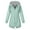 Green, variant on Xunlbb Clearance! Women Solid Color Rain Jacket Outdoor Hooded Windproof Loose With Pocket Coat,Blue