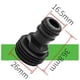 thumbnail image 5 of Whataatahia Adaptador de grifo de jardín Conector macho 26 mm 3/4 "BSP Conector roscado Adaptador de riego Conector de tubo de manguera de grifo Tornillo macho, 5 of 5