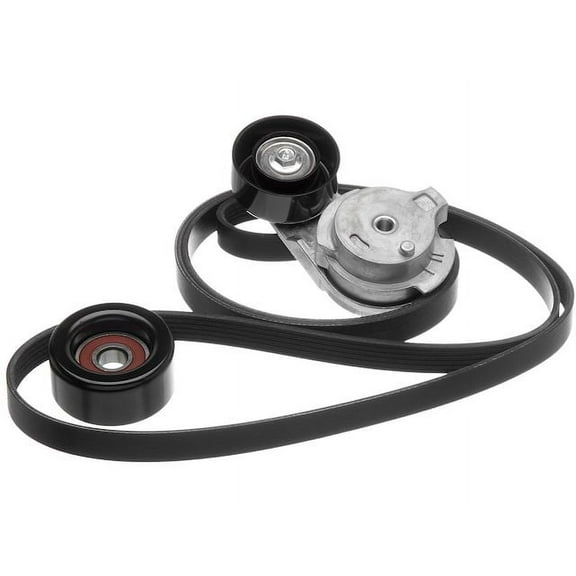 Serpentine Belt Drive Component Kit - Compatible with 2002 - 2006 GMC Envoy XL 4.2L 6-Cylinder GAS 2003 2004 2005