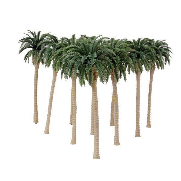 3-10pack 10pcs Palmeras para paisaje de bricolaje 1/75 13cm Sunnimix árboles modelo