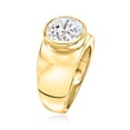 thumbnail image 3 of Dazzlingdaimonds Jewels 2.00 Ctw Round Cut Diamond Bezel-Set Wedding Anniversary Women's Band Ring 14K Yellow Gold Plated 925 Sterling Silver 925 Sterling Silver -6, 3 of 3