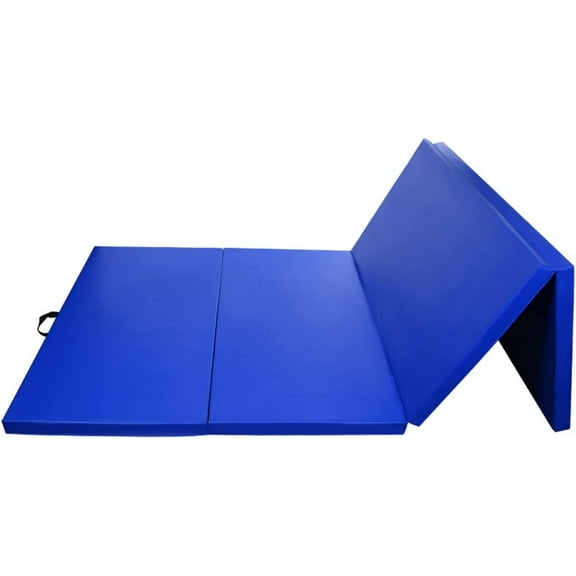 Gymnastics Mat 4'X10'X2 Folding Stretching Mat Fitness Home Workout Yoga Tumbling Pad