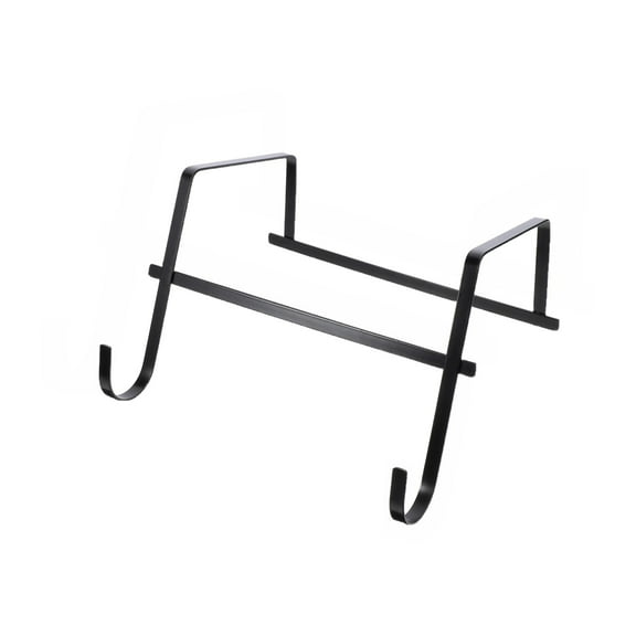 Flower Pot Rack Holder Plant Stand, Window Box Planters Holder fit Almost Any Balcony, Fence or Deck Railing, Black