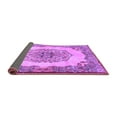 thumbnail image 2 of Ahgly Company Indoor Round Medallion Purple Traditional Area Rugs, 4' Round, 2 of 4