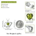 thumbnail image 5 of Fasjewly I Love You to The Moon and Back Necklace,S925 Sterling Silver Heart Birthstone Necklace, Moon and Star Pendant Necklace Christmas Birthday Anniversary Jewelry Gifts for Women / Wife /Mom, 5 of 11