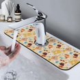 thumbnail image 7 of Pofeuu Summer Travel Print Splash Guard for Sink Faucet Sink Gadgets-Splash Guard Behind Faucet Drip Catcher for Kitchen, Bathroom,Sink Mat, 7 of 7
