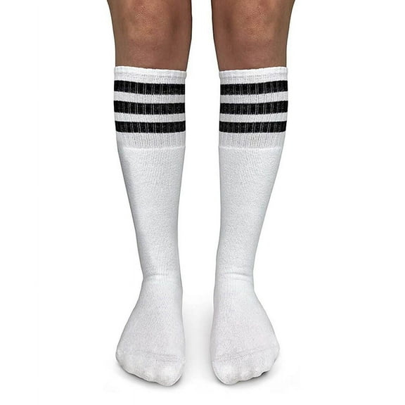 Jefferies Socks Boy's Girl's Stripe Vintage Knee High School Soccer Tube Socks 1 Pair Pack