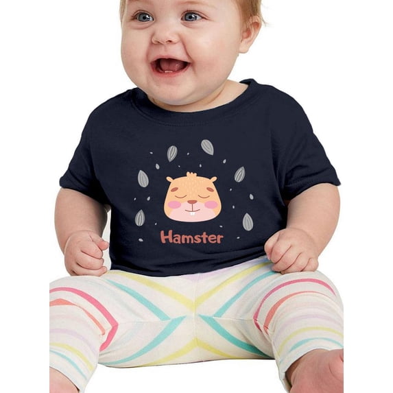 Cute Baby Hamster Face T-Shirt Infant -Image by Shutterstock, 12 Months