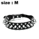 thumbnail image 2 of Collares de perro con tachuelas de cuero de microfibra ajustables con un regalo de bola chirriante para, 2 of 5
