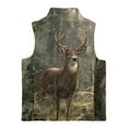 thumbnail image 5 of Uorisanigo Girls Boys Zippered Vest Puffy Camo Deer Hunting Fleece Jacket Fall Winter Trendy Sleeveless Full Zipper Outwear with Pockets Lightweight Stand Up Collar Vest Age 2-12, 5 of 7