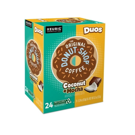 The Original Donut Shop - Duos Coconut + Mocha K-Cup Pods, 24 Count